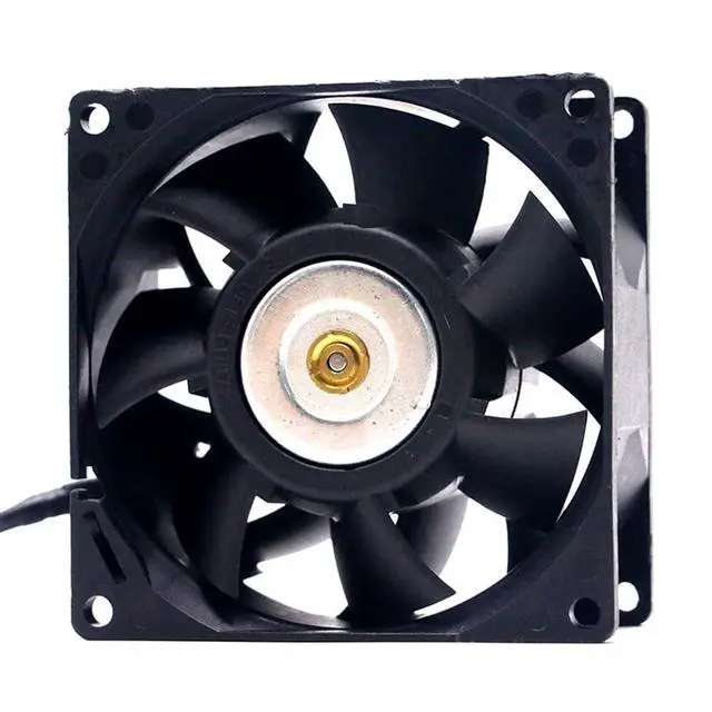 Alt view image 4 of 5 - FFB0812SHE 80mm DC12V 0.87A Server Cooling Fans Server Square Fan 3-Wire 80x80x38mm 8038 Dual Ball Bearing Cooling Fan