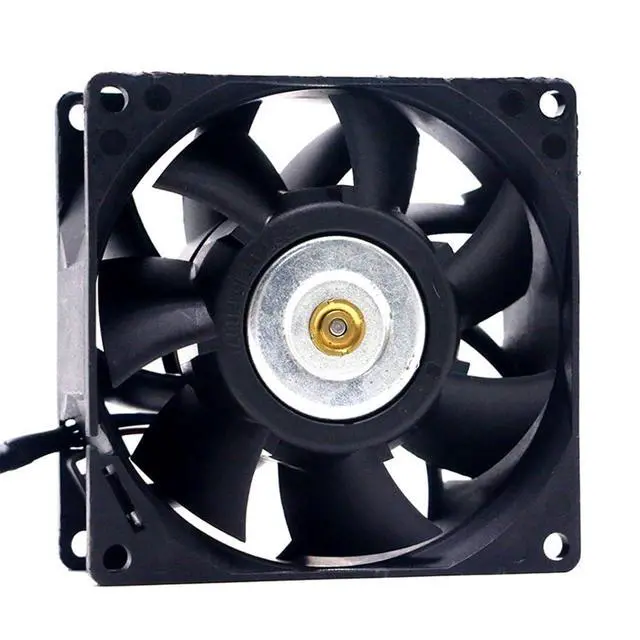 Alt view image 5 of 5 - FFB0812SHE 80mm DC12V 0.87A Server Cooling Fans Server Square Fan 3-Wire 80x80x38mm 8038 Dual Ball Bearing Cooling Fan
