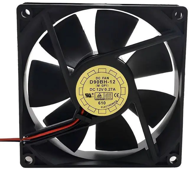Main image of 90MM D90BH-12 12V 0.27A 90X90X25MM 2 Wire Workstation Brushless Dc Cooling Fan 2 Pin 3600RPM Case