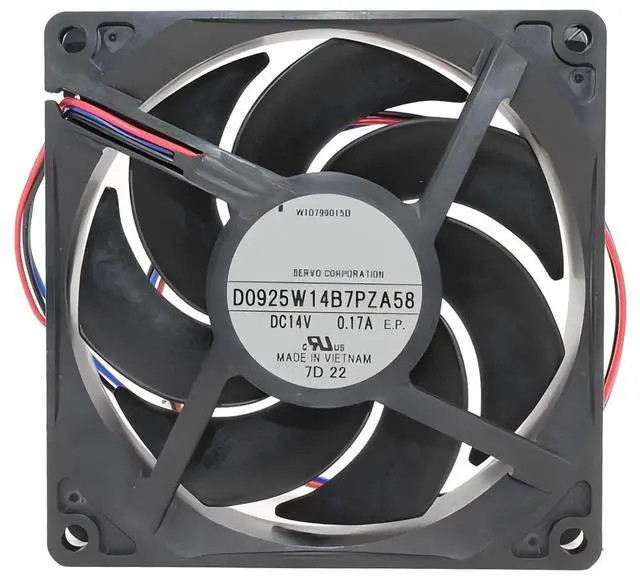 Main image of Cooling Fan for D0925W14B7PZA58 DC14V 0.17A 9225 Waterproof Silent Cooling Fan 3-Wire 92×92×25mm