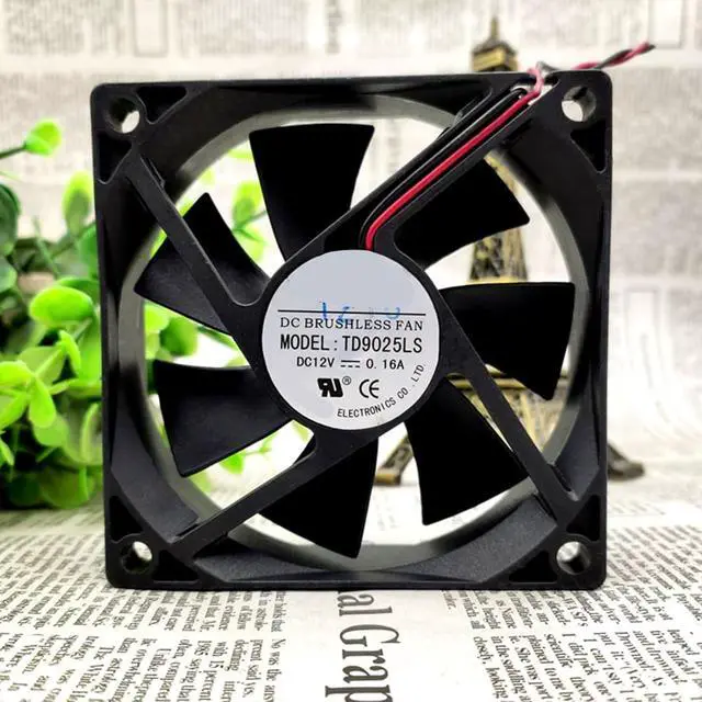 Alt view image 2 of 6 - TD9025LS Wine Fridge Hotel Refrigerator, DC12V 0.16A 90x90x25mm, 2-Wire Cooling Fan