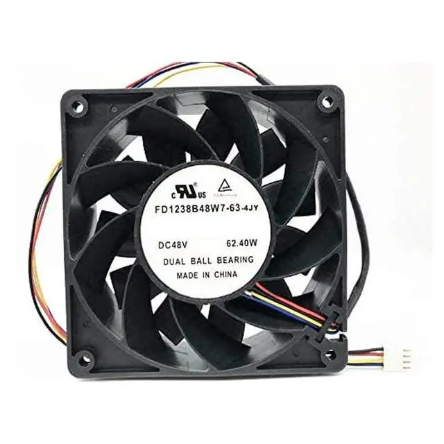 Alt view image 2 of 5 - FD1238B48W7-63-4JY 48V 62.4W 12038 Cooling Fan 120X120X38MM 4-Wire Cabinet Fan