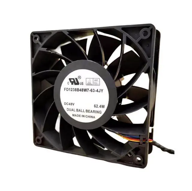 Alt view image 3 of 5 - FD1238B48W7-63-4JY 48V 62.4W 12038 Cooling Fan 120X120X38MM 4-Wire Cabinet Fan