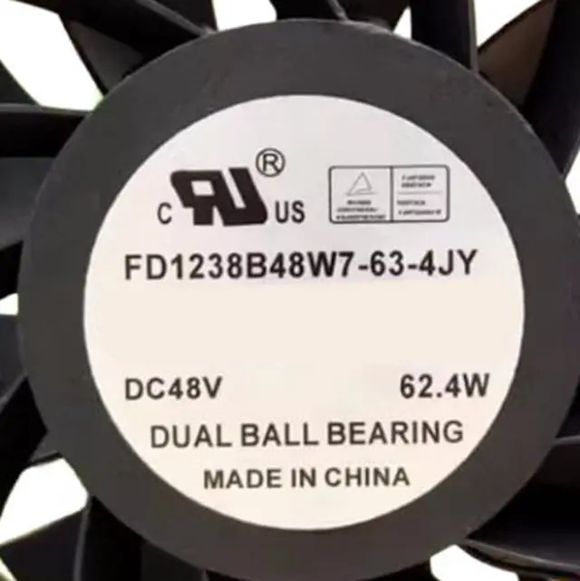 Alt view image 5 of 5 - FD1238B48W7-63-4JY 48V 62.4W 12038 Cooling Fan 120X120X38MM 4-Wire Cabinet Fan
