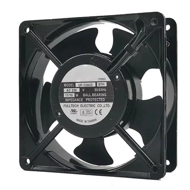 Alt view image 2 of 6 - UF-12A23 12cm 17/15w AC230V 12038 Silent Cabinet Heat Dissipation Cooler Cooling Fan 120 * 120 * 38mm 2pin