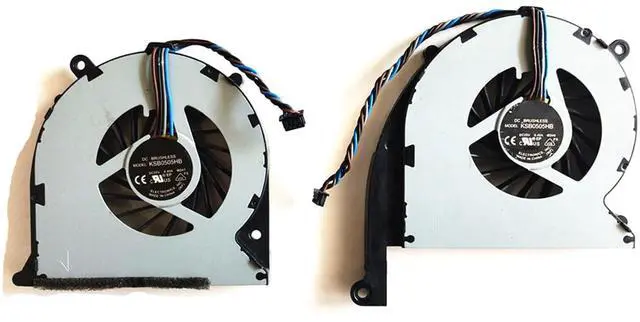 Main image of CPU + GPU Cooling Fans Suitable for HP Envy 17-3000 17-3100 17-3200 Series Laptop Cooler Fan 5V 0.40A 4PIN Model: KSB0505HB-BD47 + KSB0505HB-BD48 665908-001 (Fan C)