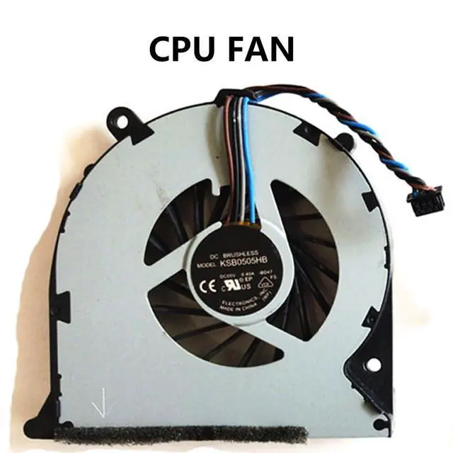 Alt view image 6 of 7 - CPU + GPU Cooling Fans Suitable for HP Envy 17-3000 17-3100 17-3200 Series Laptop Cooler Fan 5V 0.40A 4PIN Model: KSB0505HB-BD47 + KSB0505HB-BD48 665908-001 (Fan C)