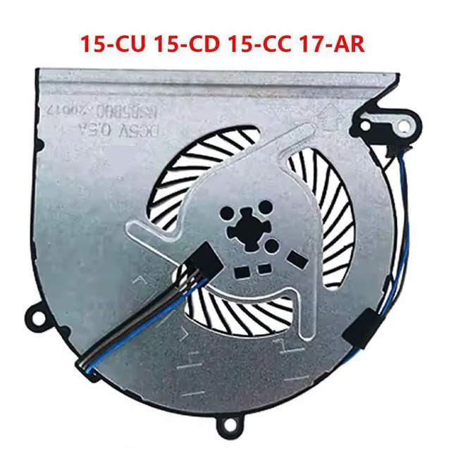 Alt view image 6 of 7 - CPU Cooling Fans Suitable for HP Pavilion 15-CU 15-CD 15-CC 17-AR TPN-Q209 Series Laptop Cooler Fan 5V 0.5A 4 PIN NS85B00-17K20 P/N: L26237-001
