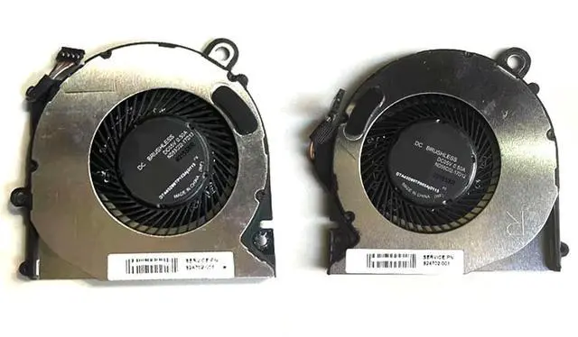 Main image of CPU + GPU Cooling Fans Suitable for HP Elite X2 1013 G3 12-C TPN-Q184 Series Laptop Cooler Fan 5V 0.5A 4 PIN ND55C02-17D13 7Z28FPR + ND55C02-17D12 7Z29FPR P/N: 924702-001 (2PCS)