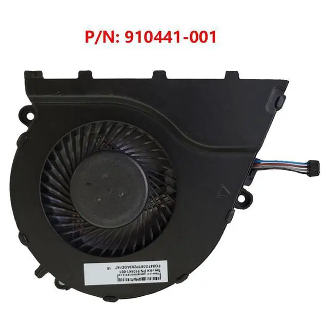 Alt view image 7 of 7 - CPU Cooling Fans Suitable for HP Omen 2 Plus 17-W TPN-Q174 Series 17-W010NG W043DX W102NL W102NS W103NF W119TX W205TX W206TX Laptop Cooler Fan 5V 4 PIN P/N: 910441-001 + 862954-001 (CPU)