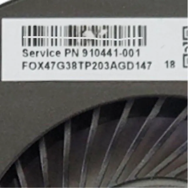 Alt view image 3 of 7 - CPU + GPU Cooling Fans Suitable for HP Omen 2 Plus 17-W TPN-Q174 Series 17-W010NG W043DX W102NL W102NS W103NF W119TX W205TX W206TX Laptop Cooler Fan 5V 4 PIN P/N: 910441-001 + 862954-001 (2PCS)