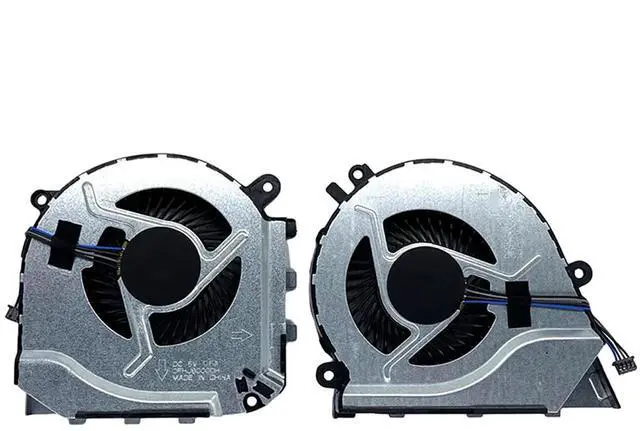 Main image of CPU + GPU Cooling Fans Suitable for HP Omen 2 Plus 17-W TPN-Q174 Series 17-W010NG W043DX W102NL W102NS W103NF W119TX W205TX W206TX Laptop Cooler Fan 5V 4 PIN P/N: 910441-001 + 862954-001 (2PCS)