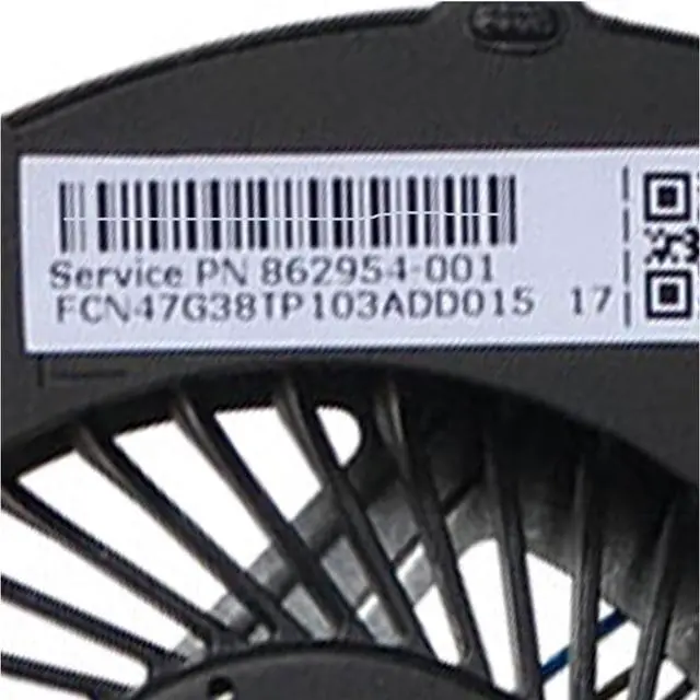 Alt view image 4 of 7 - CPU + GPU Cooling Fans Suitable for HP Omen 2 Plus 17-W TPN-Q174 Series 17-W010NG W043DX W102NL W102NS W103NF W119TX W205TX W206TX Laptop Cooler Fan 5V 4 PIN P/N: 910441-001 + 862954-001 (2PCS)