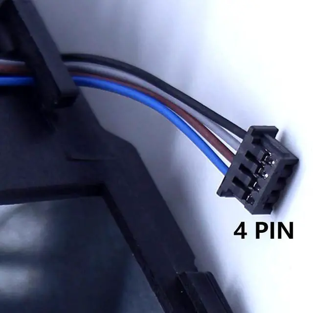 Alt view image 5 of 7 - CPU + GPU Cooling Fans Suitable for HP Omen 2 Plus 17-W TPN-Q174 Series 17-W010NG W043DX W102NL W102NS W103NF W119TX W205TX W206TX Laptop Cooler Fan 5V 4 PIN P/N: 910441-001 + 862954-001 (2PCS)