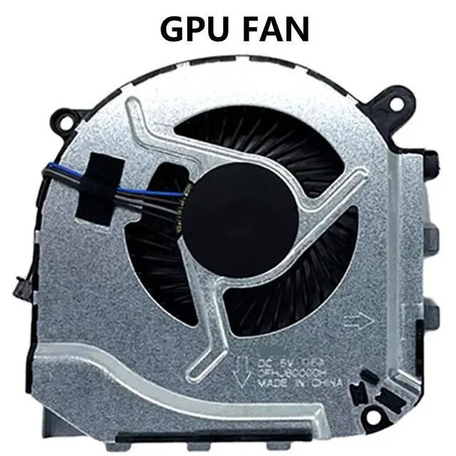 Alt view image 7 of 7 - CPU + GPU Cooling Fans Suitable for HP Omen 2 Plus 17-W TPN-Q174 Series 17-W010NG W043DX W102NL W102NS W103NF W119TX W205TX W206TX Laptop Cooler Fan 5V 4 PIN P/N: 910441-001 + 862954-001 (2PCS)