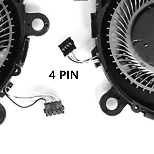 Alt view image 5 of 7 - CPU + GPU Cooling Fans Suitable for HP Spectre x360 13-AW TPN-Q225 Series 13-AW2042TU 13-AW0091NA 13-AW0023DX 13-AW0003DX 13-AW0013DX 5V 0.5A 4 PIN ND55C03-19C06 + ND55C03-19C07 (2PCS)
