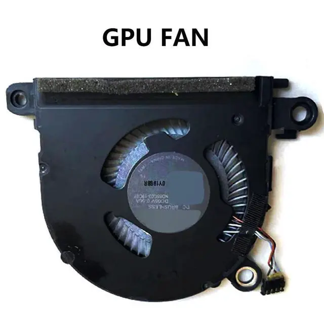 Alt view image 6 of 7 - GPU Cooling Fans Suitable for HP Spectre x360 13-AW TPN-Q225 Series 13-AW2042TU 13-AW0091NA 13-AW0023DX 13-AW0003DX 13-AW0013DX 5V 0.5A 4 PIN ND55C03-19C06 + ND55C03-19C07 (GPU)