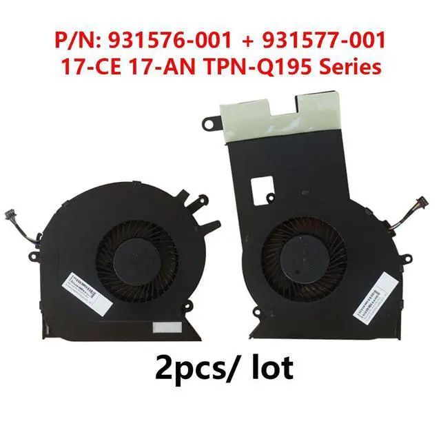 Alt view image 2 of 7 - CPU + GPU Cooling Fans Suitable for HP Omen 3 Plus 4 Plus 17-CE 17-an TPN-Q195 Series 17-AN012DX 17-AN013TX 17-AN014TX 17-AN101TX 17-CE1013DX Laptop Cooler Fan 5V 4 PIN OFJL50000H + OFJL60000H (2PCS)