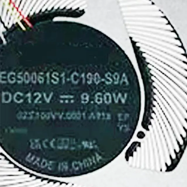 Alt view image 3 of 7 - 12V CPU + GPU Cooling Fans Suitable for HP Pavilion PRO 16 16-AB 16-ab0000TX 16-ab0556TX TPN-W161 Series Laptop Cooler FAN 12V 9.6W 4 PIN EG50060S1-C200-S9A + EG50060S1-C190-S9A P/N: N63220-001 (2PCS)