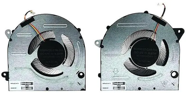 Main image of 12V CPU + GPU Cooling Fans Suitable for HP Pavilion PRO 16 16-AB 16-ab0000TX 16-ab0556TX TPN-W161 Series Laptop Cooler FAN 12V 9.6W 4 PIN EG50060S1-C200-S9A + EG50060S1-C190-S9A P/N: N63220-001 (2PCS)