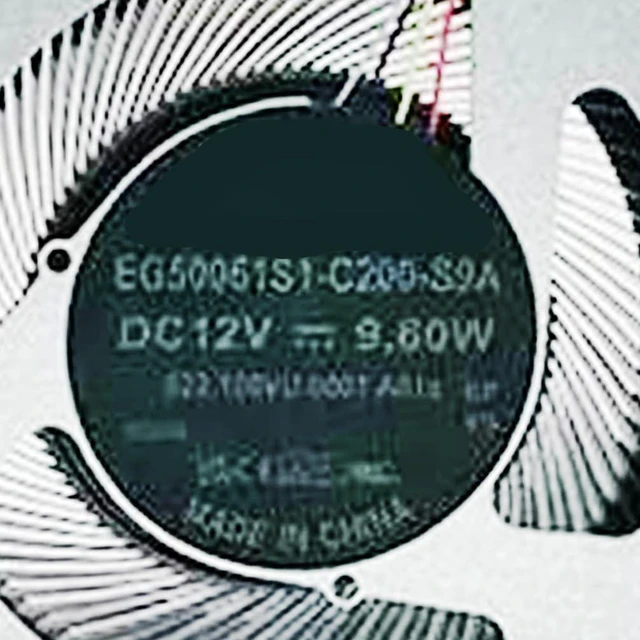 Alt view image 3 of 7 - 12V CPU Cooling Fans Suitable for HP Pavilion PRO 16 16-AB 16-ab0000TX 16-ab0556TX TPN-W161 Series Laptop Cooler Fan 12V 9.6W 4 PIN EG50060S1-C200-S9A + EG50060S1-C190-S9A P/N: N63220-001 (CPU)
