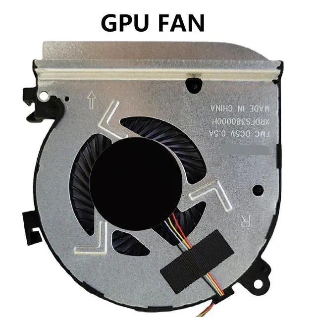 Alt view image 6 of 7 - GPU Cooling Fans Suitable for HP Spectre X360 15-BL TPN-Q179 Series 15-BL125NR 15-BL112DX 15-BL000xx Laptop Cooler Fan 5V 0.5A 4 PIN 0FJ380000H + 0FJ39000H P/N : 914357-001 + 914358-001 (GPU)