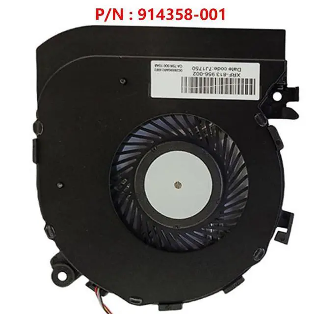 Alt view image 7 of 7 - GPU Cooling Fans Suitable for HP Spectre X360 15-BL TPN-Q179 Series 15-BL125NR 15-BL112DX 15-BL000xx Laptop Cooler Fan 5V 0.5A 4 PIN 0FJ380000H + 0FJ39000H P/N : 914357-001 + 914358-001 (GPU)