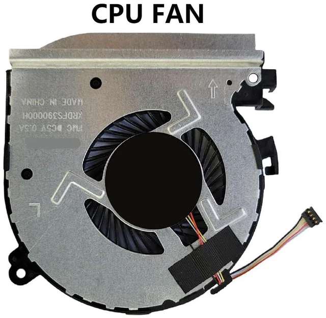 Alt view image 6 of 7 - CPU Cooling Fans Suitable for HP Spectre X360 15-BL TPN-Q179 Series 15-BL125NR 15-BL112DX 15-BL000xx Laptop Cooler Fan 5V 0.5A 4 PIN 0FJ380000H + 0FJ39000H P/N : 914357-001 + 914358-001 (CPU)