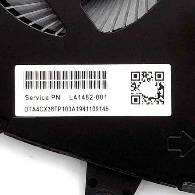 Alt view image 4 of 7 - CPU Cooling Fans Suitable for HP Spectre X360 15-DF 15T-DF PN-Q213 Series Laptop Cooler Fan 5V 0.5A 4 PIN ND75C23-18C11 + ND75C23-18C12 P/N: L41482-001 + L41483-001 (CPU)