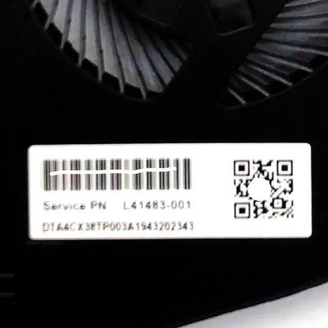 Alt view image 3 of 7 - GPU Cooling Fans Suitable for HP Spectre X360 15-DF 15T-DF PN-Q213 Series Laptop Cooler Fan 5V 0.5A 4 PIN ND75C23-18C11 + ND75C23-18C12 P/N: L41482-001 + L41483-001 (GPU)