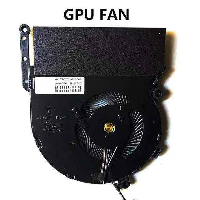 Alt view image 6 of 7 - GPU Cooling Fans Suitable for HP Spectre X360 15'' i7-10750H 15-EB 15t-EB TPN-Q226 GTX1650Ti Laptop Cooler Fan 5V 0.5A 4 PIN ND75C37-19C04 + ND75C37-19C05 P/N: M00226-001 + M00227-001 (GPU)