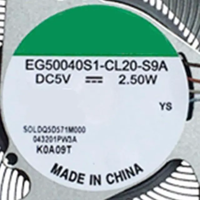 Alt view image 4 of 7 - CPU Cooling Fans Suitable for HP Chromebook 14A-NA 13-BB TPN-Q234 TPN-Q243 Series Laptop Cooler Fan 5V 2.5W 4 PIN EG50045S1-CL20-S9A P/N : M23599-001 M33916-001