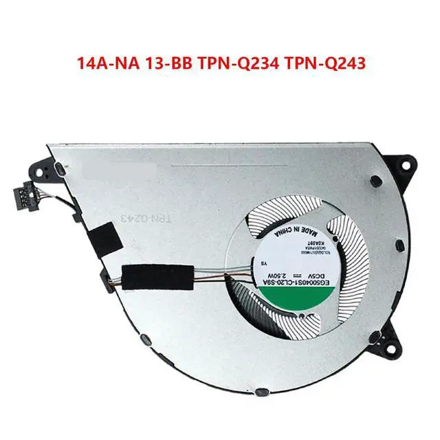 Alt view image 6 of 7 - CPU Cooling Fans Suitable for HP Chromebook 14A-NA 13-BB TPN-Q234 TPN-Q243 Series Laptop Cooler Fan 5V 2.5W 4 PIN EG50045S1-CL20-S9A P/N : M23599-001 M33916-001