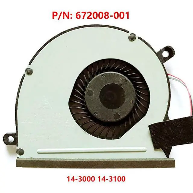 Alt view image 2 of 3 - CPU Cooling Fans Suitable for HP Envy Spectre 14 14-3000 14-3100 14-3003TU 14-3004TU 14-3001XX 14-3010NR 14-3017BR TPN-Q105 Series Laptop Cooler Fan 12V 4 PIN P/N: 672008-001