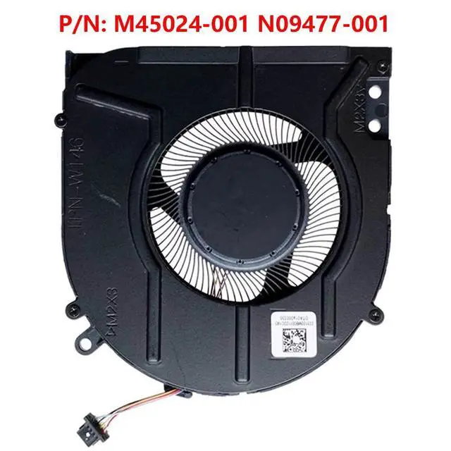 Alt view image 7 of 7 - CPU Cooling Fans Suitable for HP Pavilion X360 14 INCH 14-DY 14M-DY 2-in-1 TPN-W146 TPN-W155 Series Laptop Cooler Fan 5V 0.5A 4 PIN NS85C41-20G07 P/N: M45024-001 N09477-001