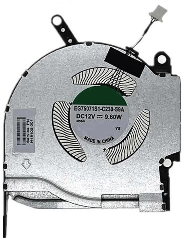Main image of 12V GPU Cooling Fans Suitable for HP OMEN 8 Pro RTX3060 3070 16-K 16-N TPN-Q280 TPN-Q281 Laptop Cooler Fan 12V 9.6W 4 PIN EG75071S1-C220-S9A + EG75071S1-C230-S9A N18099-001 + N18100-001 (GPU)