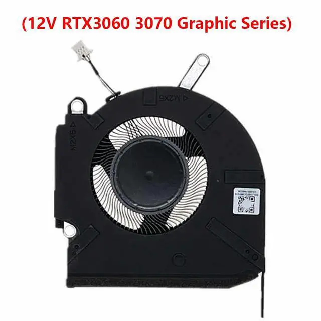 Alt view image 2 of 7 - 12V GPU Cooling Fans Suitable for HP OMEN 8 Pro RTX3060 3070 16-K 16-N TPN-Q280 TPN-Q281 Laptop Cooler Fan 12V 9.6W 4 PIN EG75071S1-C220-S9A + EG75071S1-C230-S9A N18099-001 + N18100-001 (GPU)