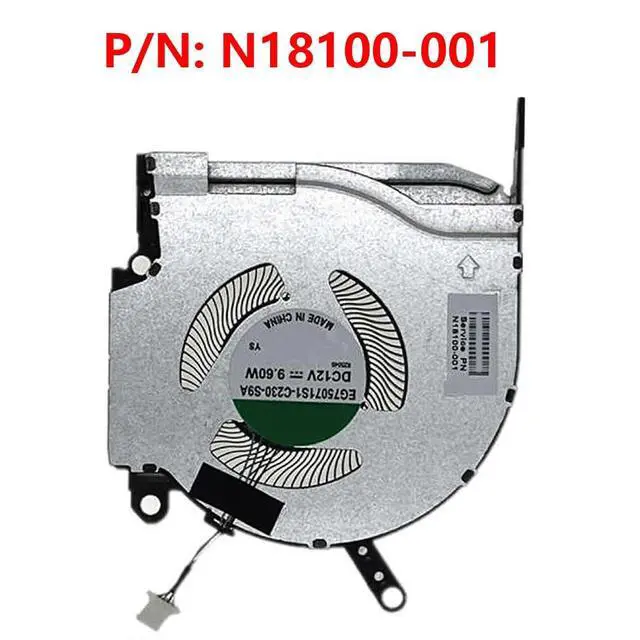 Alt view image 6 of 7 - 12V GPU Cooling Fans Suitable for HP OMEN 8 Pro RTX3060 3070 16-K 16-N TPN-Q280 TPN-Q281 Laptop Cooler Fan 12V 9.6W 4 PIN EG75071S1-C220-S9A + EG75071S1-C230-S9A N18099-001 + N18100-001 (GPU)