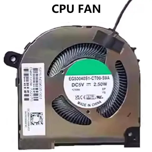 Alt view image 6 of 7 - CPU + GPU Cooling Fans Suitable for HP Envy X360 15-EY 15-EW 15T-EW 15Z-EY TPN-C157 2-in-1 Series Laptop Cooler FAN 5V 4 PIN EG50040S1-CT00-S9A + EG50060S1-C610-S9A P/N: N09635-001 + N09634-001 (2PCS)
