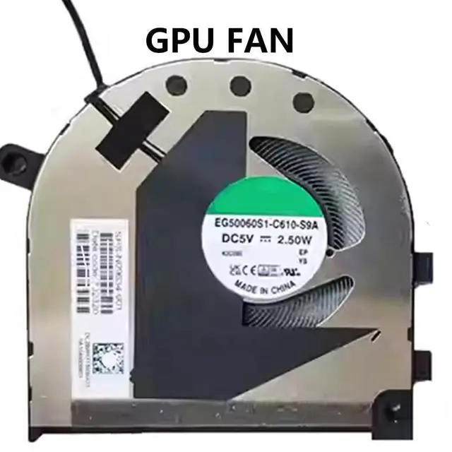 Alt view image 7 of 7 - CPU + GPU Cooling Fans Suitable for HP Envy X360 15-EY 15-EW 15T-EW 15Z-EY TPN-C157 2-in-1 Series Laptop Cooler FAN 5V 4 PIN EG50040S1-CT00-S9A + EG50060S1-C610-S9A P/N: N09635-001 + N09634-001 (2PCS)