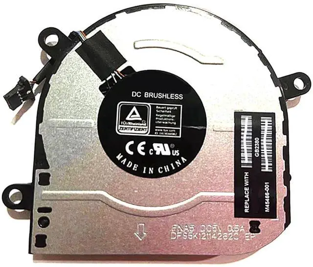 Main image of GPU Cooling Fans Suitable for HP Envy X360 15-EU 15Z-EU 15M-EU 15-ES 15M-ES 15T-ES TPN-W149 TPN-W150 Series Laptop Cooler Fan 5V 0.5A 4 PIN DFS5K22B05673A FNA3 + DFS5K12114262C FNA5 (GPU)