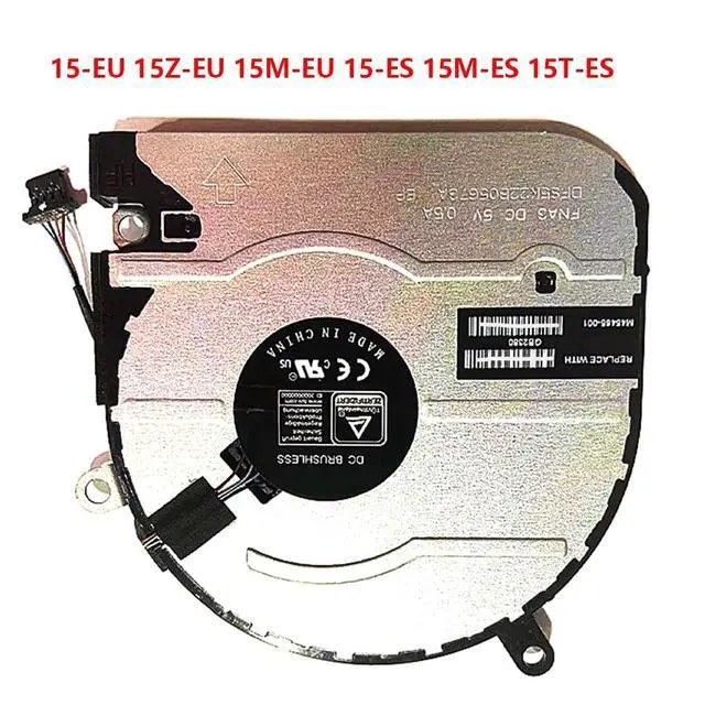 Alt view image 6 of 7 - CPU Cooling Fans Suitable for HP Envy X360 15-EU 15Z-EU 15M-EU 15-ES 15M-ES 15T-ES TPN-W149 TPN-W150 Series Laptop Cooler Fan 5V 0.5A 4 PIN DFS5K22B05673A FNA3 + DFS5K12114262C FNA5 (CPU)
