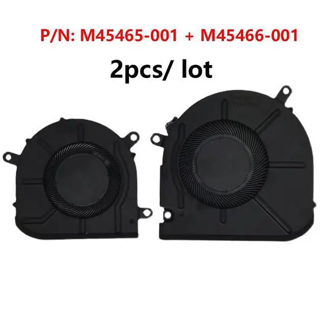 Alt view image 2 of 7 - CPU + GPU Cooling Fans Suitable for HP Envy X360 15-EU 15Z-EU 15M-EU 15-ES 15M-ES 15T-ES TPN-W149 TPN-W150 Series Laptop Cooler Fan 5V 0.5A 4 PIN DFS5K22B05673A FNA3 + DFS5K12114262C FNA5 (2PCS)