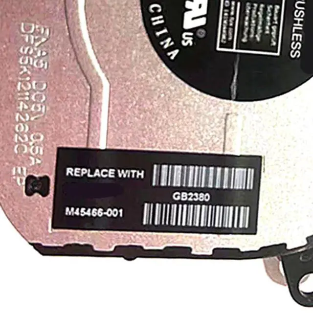 Alt view image 7 of 7 - CPU + GPU Cooling Fans Suitable for HP Envy X360 15-EU 15Z-EU 15M-EU 15-ES 15M-ES 15T-ES TPN-W149 TPN-W150 Series Laptop Cooler Fan 5V 0.5A 4 PIN DFS5K22B05673A FNA3 + DFS5K12114262C FNA5 (2PCS)