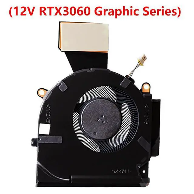 Alt view image 2 of 7 - 12V GPU Cooling Fans Suitable for HP OMEN 7 RTX3060 16-B 16-B0001TX 16-B0005TX 16-C TPN-Q265 TPN-Q267 Series Laptop Cooler Fan 12V 0.5A 4 PIN ND8CC02-20K25 + ND8CC02-20K26 (GPU)