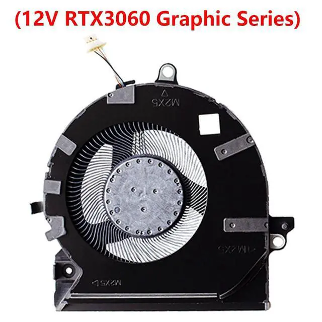 Alt view image 2 of 7 - 12V CPU + GPU Cooling Fans Suitable for HP OMEN 7 RTX3060 16-B 16-B0001TX 16-B0005TX 16-C TPN-Q265 TPN-Q267 Series Laptop Cooler Fan 12V 0.5A 4 PIN ND8CC02-20K25 + ND8CC02-20K26 (CPU)