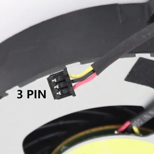 Alt view image 4 of 7 - CPU Cooling Fans Suitable for HP Envy 17 17T-1000 17T-1100 17-1000 17-1100 17-1101TX 17-1200 17-2000 Series Laptop Cooler Fan 5V 0.5A 3 PIN DFS601305FQ0T FA7P P/N: 633075-001