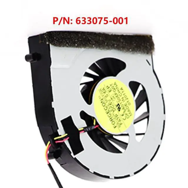 Alt view image 6 of 7 - CPU Cooling Fans Suitable for HP Envy 17 17T-1000 17T-1100 17-1000 17-1100 17-1101TX 17-1200 17-2000 Series Laptop Cooler Fan 5V 0.5A 3 PIN DFS601305FQ0T FA7P P/N: 633075-001