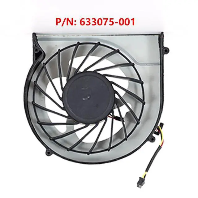 Alt view image 7 of 7 - CPU Cooling Fans Suitable for HP Envy 17 17T-1000 17T-1100 17-1000 17-1100 17-1101TX 17-1200 17-2000 Series Laptop Cooler Fan 5V 0.5A 3 PIN DFS601305FQ0T FA7P P/N: 633075-001