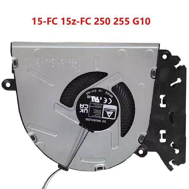 Alt view image 6 of 7 - CPU Cooling Fans Suitable for HP 15-FC 15z-FC 250 255 G10 TPN-Q287 2023 Series 15-FC00XX 5-FC01XX Laptop Cooler Fan 5V 0.5A 4 PIN DFS5K12114262K FQ6V P/N: N38474-001